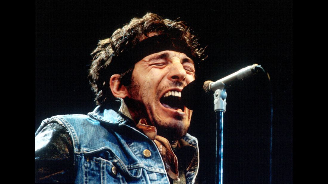 Springsteen delivers one of his passionate performances during the 1985 "Born in the U.S.A. Tour'"in Los Angeles. Already a star for a decade, that album made the singer a phenomenon.