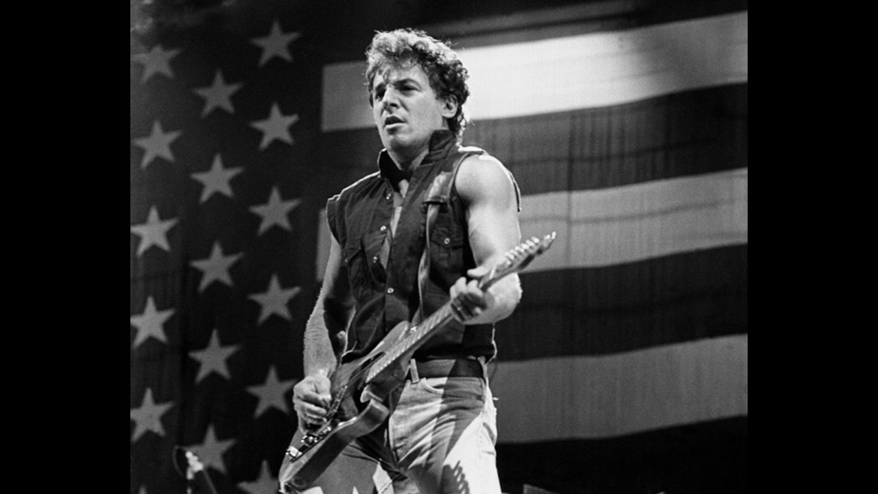 Springsteen during the "Born in the U.S.A" tour in Oakland, California, in 1985. The singer bristled when Ronald Reagan invoked his name and music in a campaign speech at the height of that album's success.
