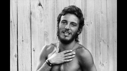Springsteen in 1973 on the Jersey Shore, where he grew up.