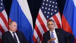 President Obama met with Russian President Vladimir Putin during the G-20 summit in Mexico Monday.