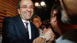 New Democracy's Antonis Samaras can either go ahead with a minority government or attempt to form a coalition.