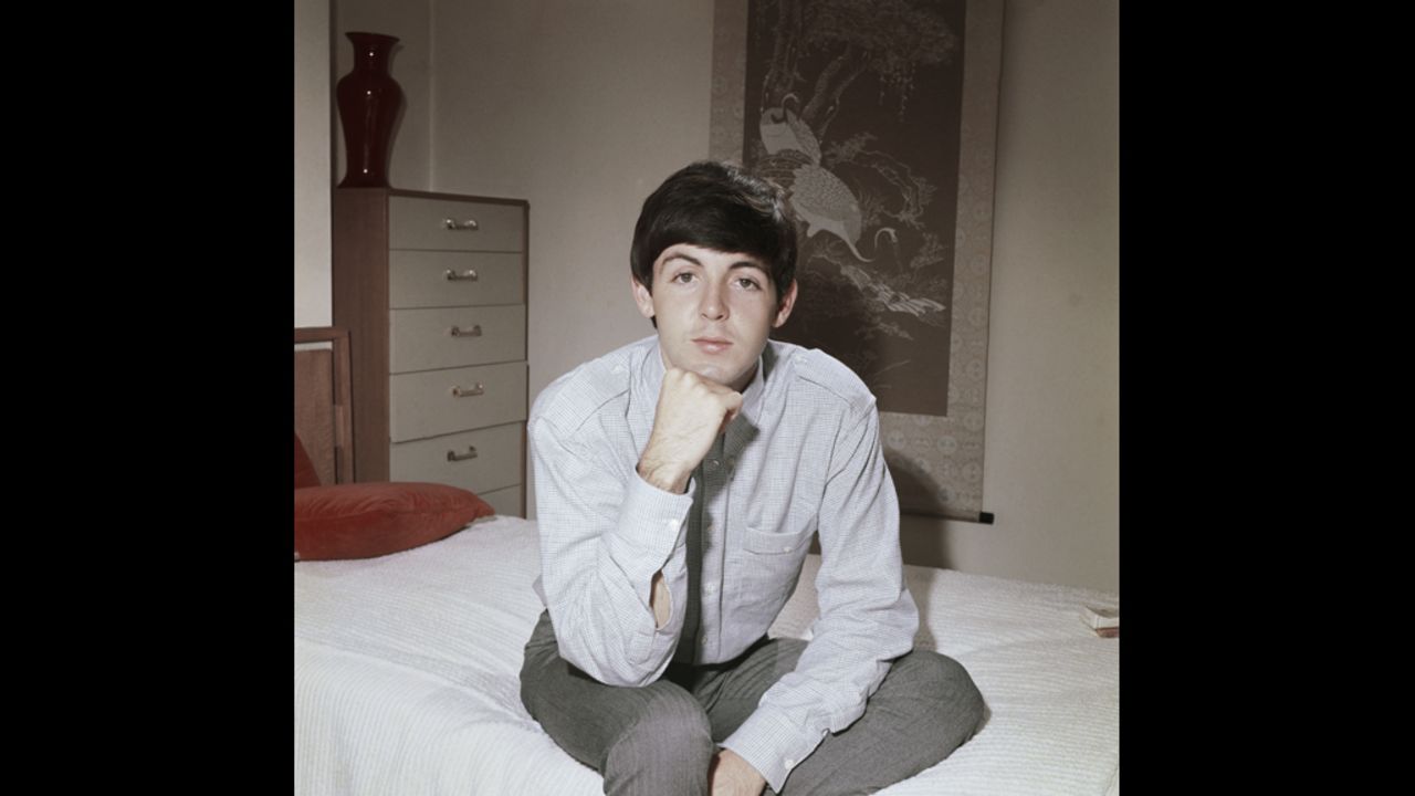 McCartney, who was labeled the cute Beatle, poses for a portrait in London in 1964.