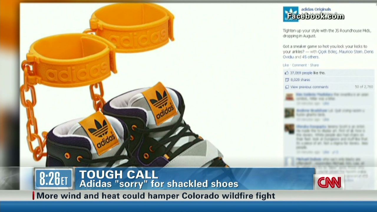 Verslaafd knijpen Whitney Tough Call: Adidas pulls shackle shoe | CNN