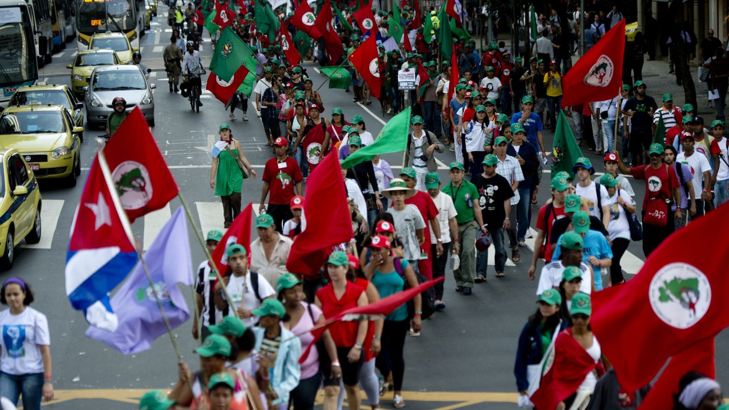 People march to protest violence against women this week in Rio de Janeiro ahead of the U.N. Earth Summit, or  Rio+20.