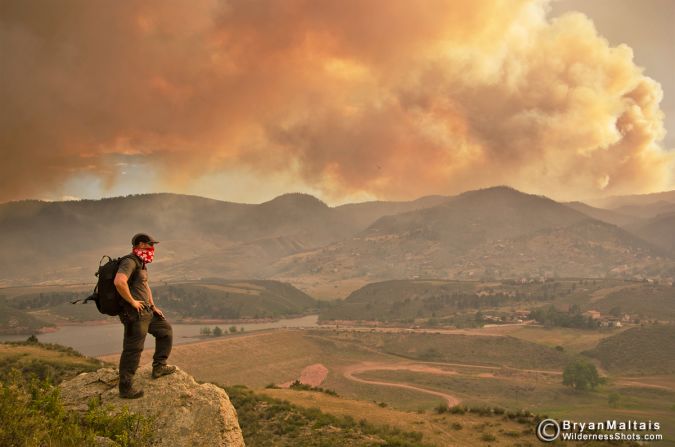 CNN iReporter Bryan Maltais of Fort Collins, Colorado, took this picture of the Colorado fire from the cliffs above Horsetooth Reservoir in Larimer County. He started documenting the situation on June 10. "Many people I know have been brought to tears for the people who have lost their homes, and for the destruction of so much forest," he said.