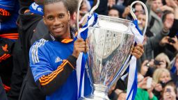 Ivorian Didier Drogba joined Chelsea in 2004, helping the club to four English championships.