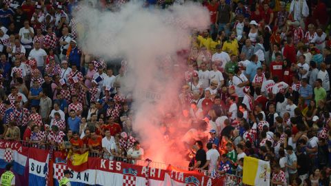 This is the third time at Euro 2012 that Croatia's Football Federation has been in trouble over fan behavior. 