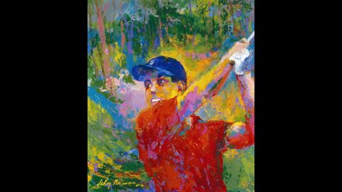 Neiman's painting of Tiger Woods.
