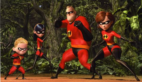 Helen "Elastigirl" Parr and her daughter, Violet, fight alongside the rest of the Incredible family to defeat Syndrome in 2004's "The Incredibles."