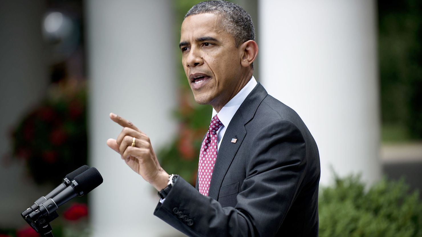 President Obama responds to a shouted question by a reporter with The Daily Caller at the White House last week.