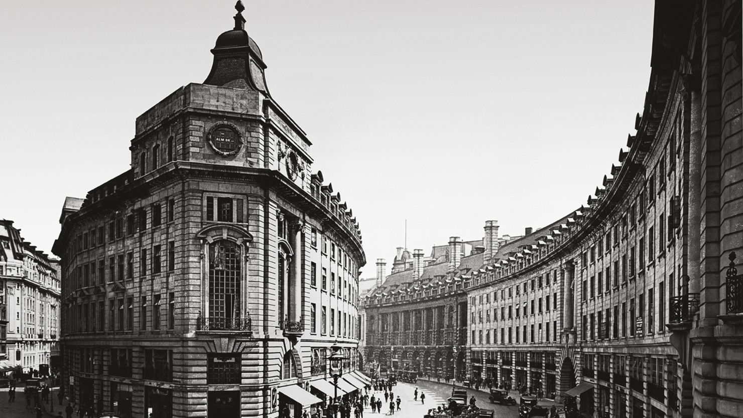 The Crown's assets include large swathes of London's Regent Street, seen here in 1927. 