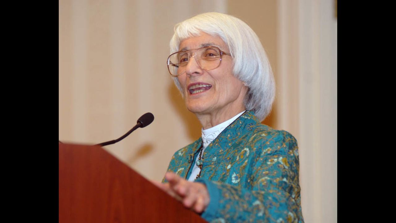 Bernice Sandler speaking in 2010.