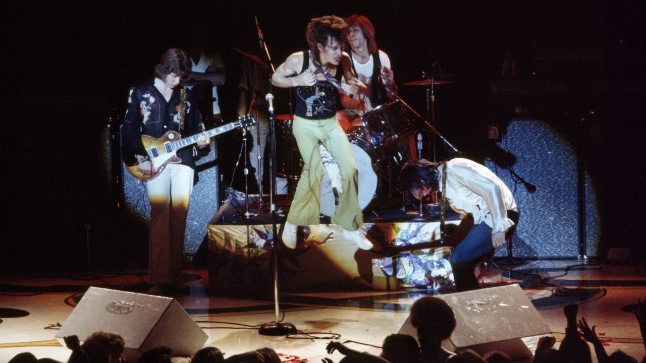 Mick Taylor, from left, Mick Jagger, Charlie Watts and Keith Richards perform at San Francisco's Winterland in 1972.