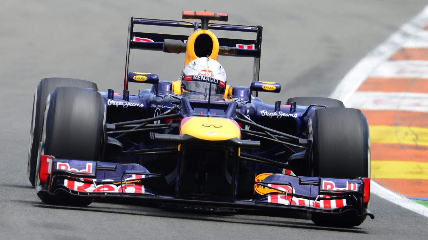 Red Bull's Sebastian Vettel took victory at the Bahrain Grand Prix in April.