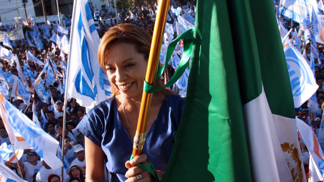 Josefina Vazquez Mota of the ruling National Action Party has appeared to distance herself from the incumbent's policies.