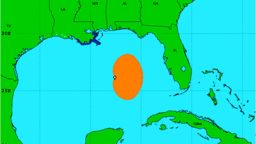 Tropical Storm Debby formed Saturday in the central Gulf of Mexico.