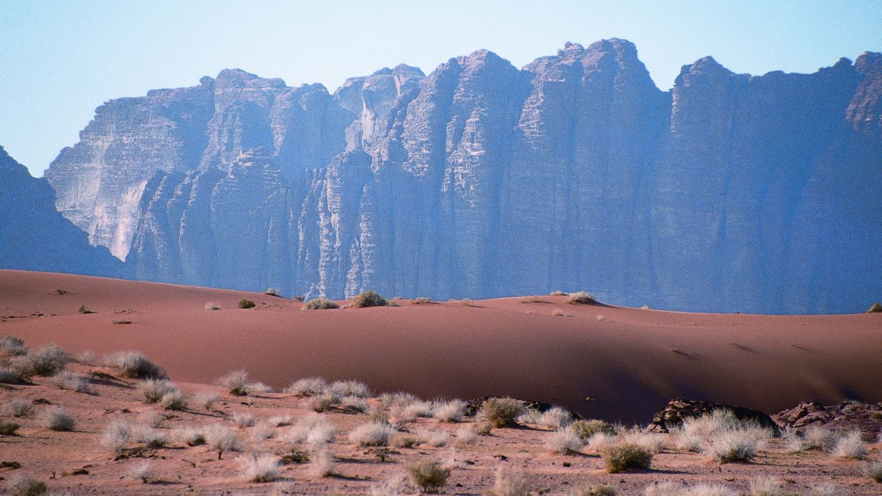 The emptiness of Wadi Rum.