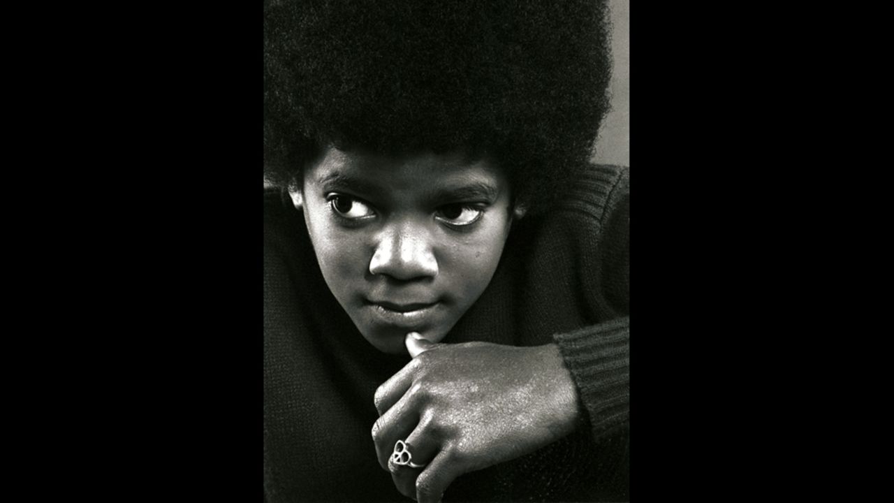 Michael Jackson poses during a portrait session in Los Angeles in 1971.