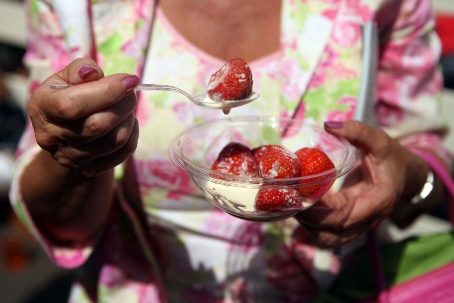 The sight of fans enjoying strawberries and cream has become synonymous with the annual championship at Wimbledon, one of tennis' four grand slams.