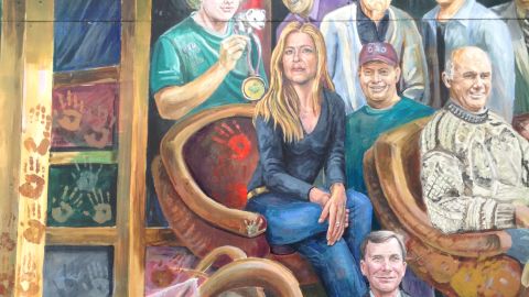 An artist removed Jerry Sandusky's image from a Penn State mural.