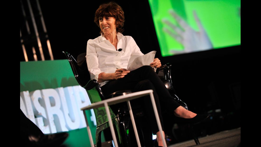 Ephron makes an appearance at a TechCrunch Disrupt event in New York on May 23, 2011.
