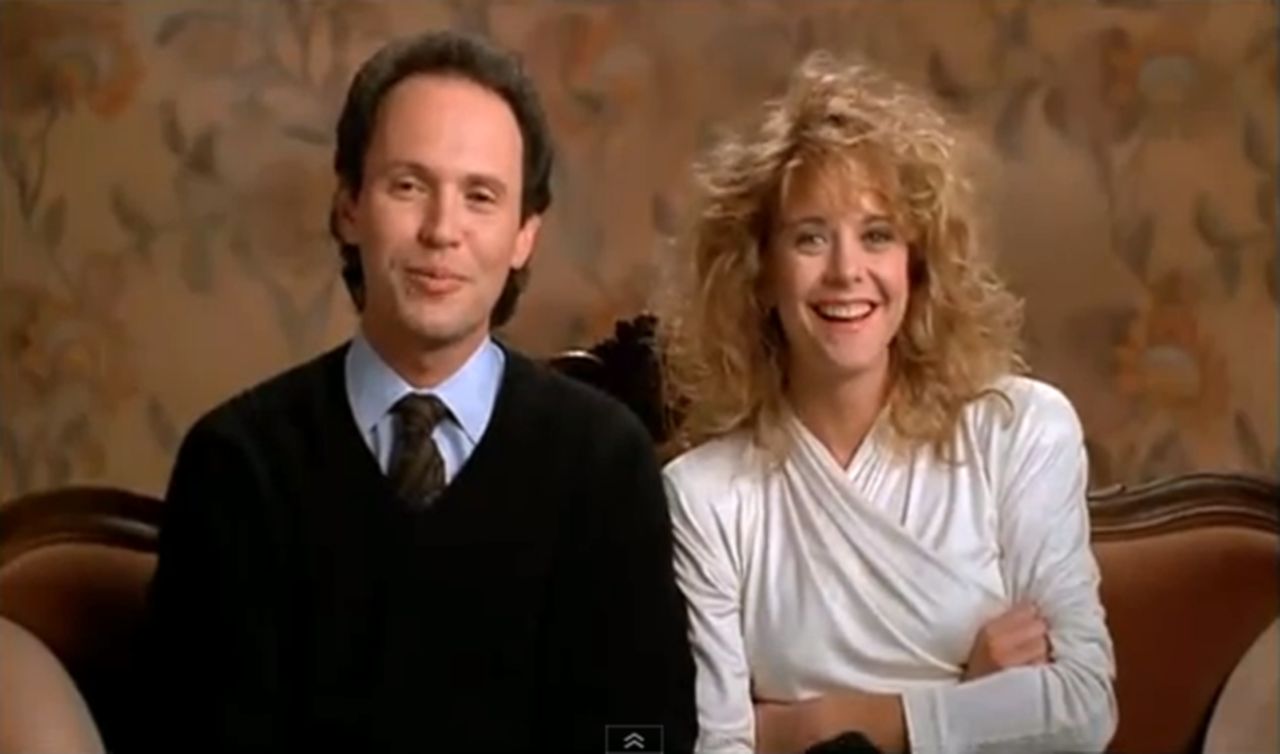 Before there was "Friends With Benefits" and "No Strings Attached," the Nora Ephron-scripted "When Harry Met Sally ..." asked, "Can men and women ever just be friends?" After 12 years of debating the ubiquitous question, Harry (Billy Crystal) and Sally (Meg Ryan) realize they're perfect for each other. And, as Harry says, "When you realize you want to spend the rest of your life with somebody, you want the rest of your life to start as soon as possible."