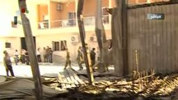 syria tv station attacked