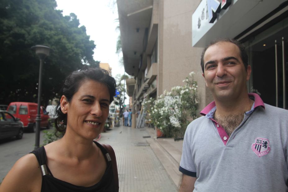 YNCA president Layla Serhan (left) and executive manager Danny Kalakech in Beirut, Lebanon. The pair say the group often comes under threat in its hometown from religious elements that oppose its approach.