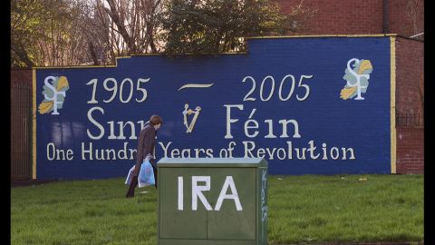 A mural in West Belfast, Northern Ireland, marks what some see as the end of the traditional IRA.