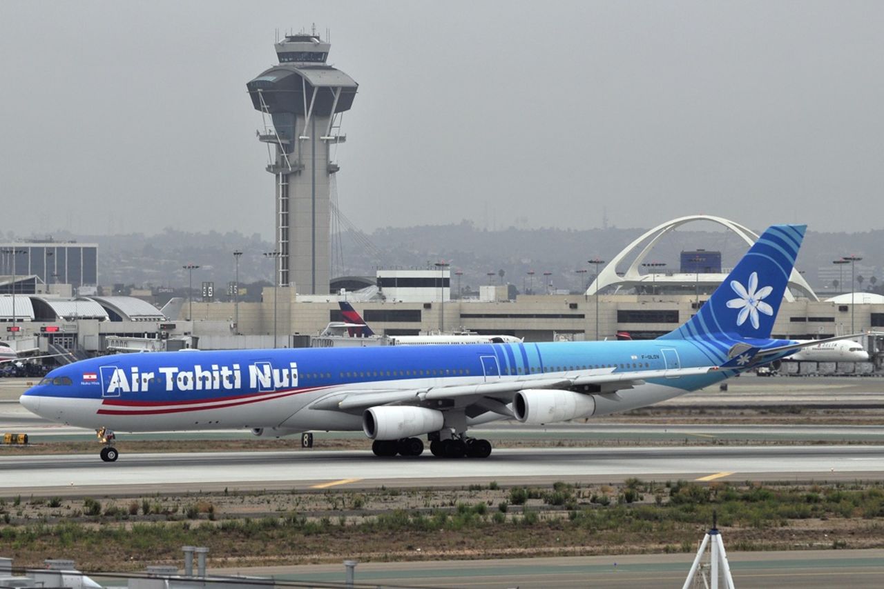 Plane spotter Kevin Koske snapped this image of an Air Tahiti Nui Airbus A340-313E, taxiing at LAX. 