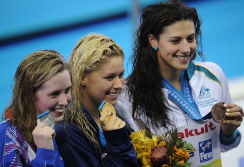Later in 2011 she began her swimming rehabilitation by winning bronze in the 400m IM at the world championships in Shanghai.
