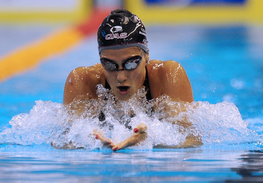 She set world records at the 2008 Olympics -- her 200m IM time has since been beaten, but Rice retains the 400m IM landmark.
