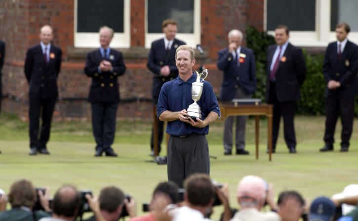 This month he returns to the scene of his greatest triumph, Royal Lytham and St. Annes Golf Club in England where he made an emotional speech after winning the 2001 British Open.