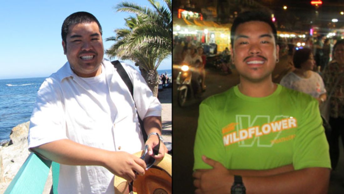 <a href="http://ireport.cnn.com/docs/DOC-802208">Jason Tolentino</a> before and after his full body transformation with fitness app Nike+.