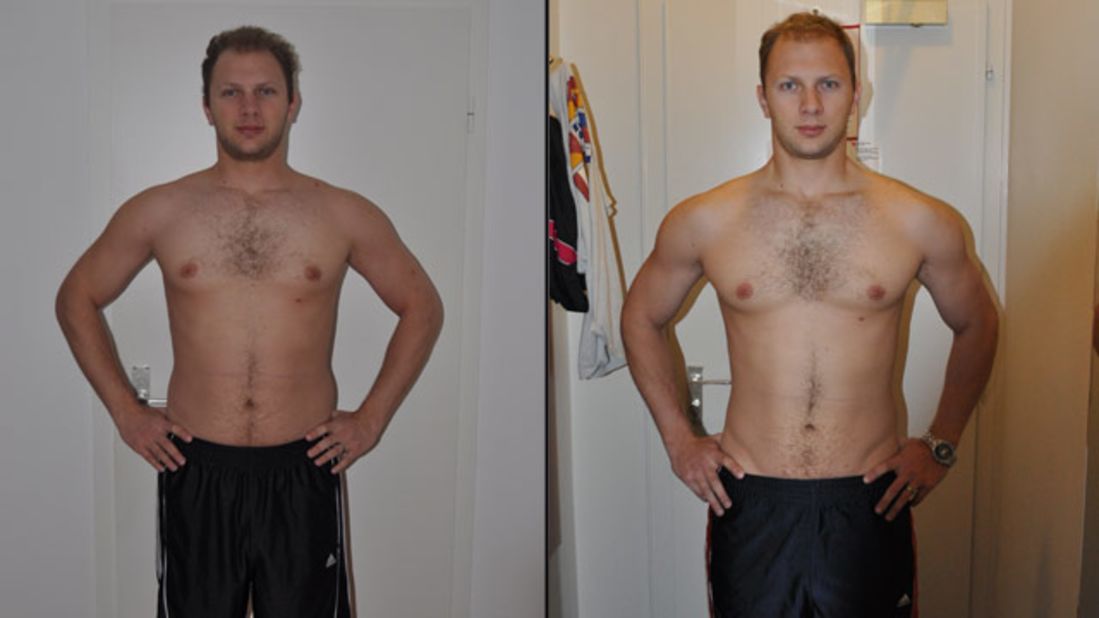 <a href="http://ireport.cnn.com/docs/DOC-801626">David Eickelmann</a> before and after using the fitness training website WeightTraining.com.