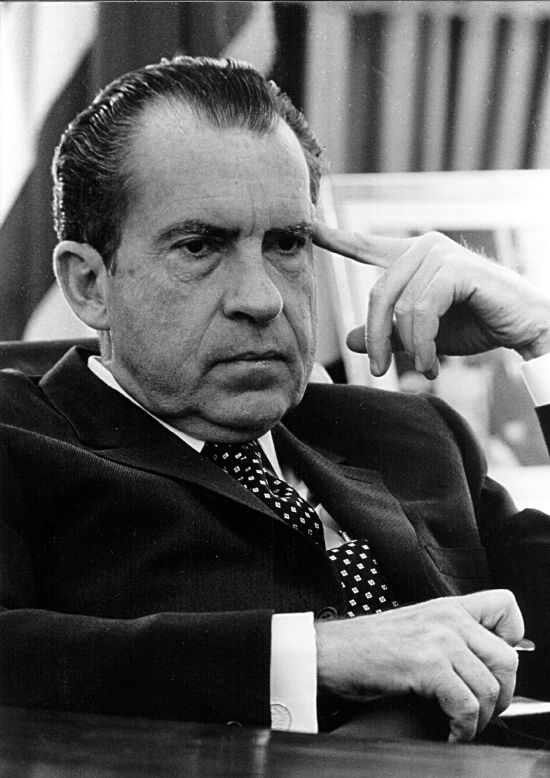 <strong>United States v. Nixon (1974):</strong> When President Richard Nixon claimed executive privilege over taped conversations regarding the Watergate scandal, the Supreme Court ruled that he had to turn over the tapes and other documents. The ruling set a precedent limiting the power of the president of the United States.  