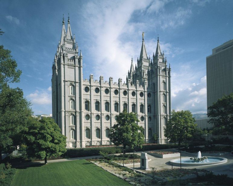 The Neo-Gothic Salt Lake Temple, which was dedicated in 1893, took 40 years to construct. 
