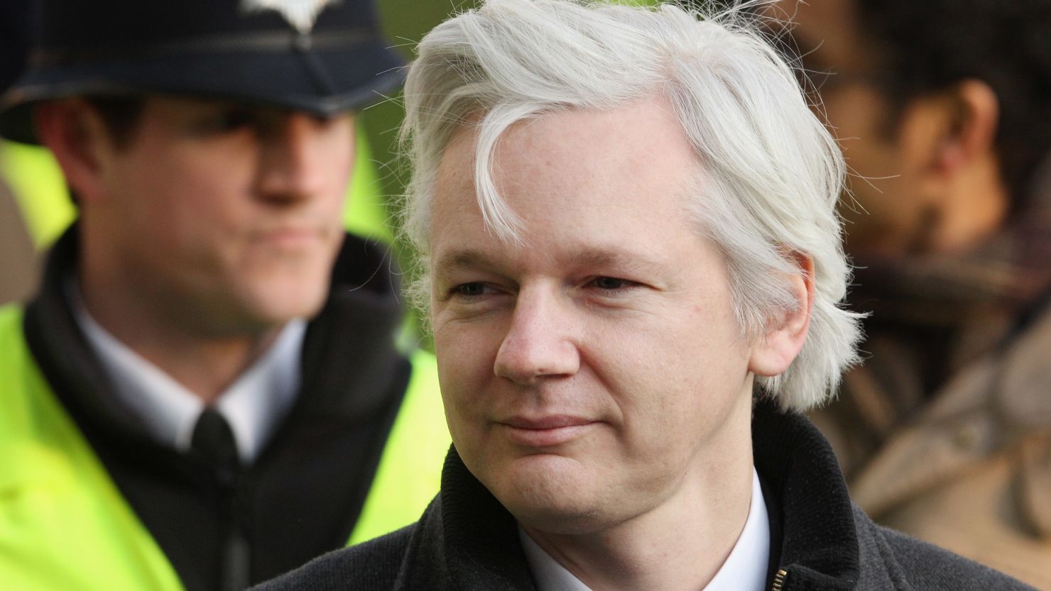 Julian Assange, seen here on February 1, 2012, will remain inside the Ecuadorian Embassy in London.