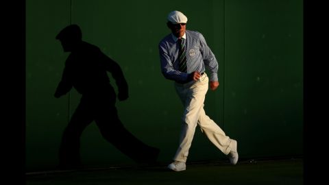 A general view of a line judge on day four of  Wimbledon June 28.