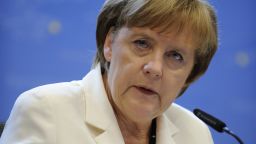 Angela Merkel pictured after the Euro deal on June 29 2012