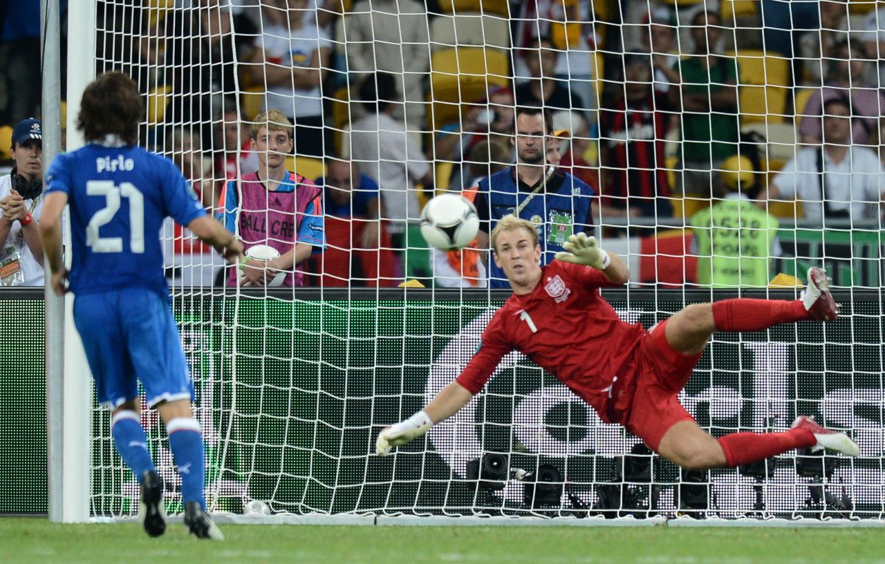 Andrea Pirlo was the coolest man in Kyiv as he chipped in this effort in a shootout against England. Italy advanced as Ashley Cole missed and Alessandro Diamanti fired in the decisive spot kick.