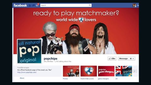 Popchips' Facebook page had featured the video campaign with Ashton Kutcher but not "Raj."