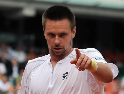 Nadal is the modern-day King of Clay, having won a record seventh French Open title this year to extend his run to 52-1. His only defeat at Roland Garros came as a huge shock, as he was beaten by Sweden's Robin Soderling (pictured) in the fourth round in 2009, opening the door for Roger Federer to win his first Paris major.