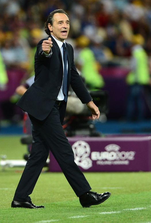 "We came up against a terrific side. They're world champions. Obviously, when you go down to 10 men, the game's over," said Italy coach Cesare Prandelli.