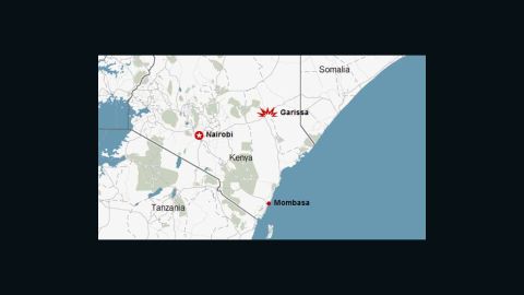 Sunday's blasts happened at two churches in the Kenyan town of Garissa, close to the border with Somalia.