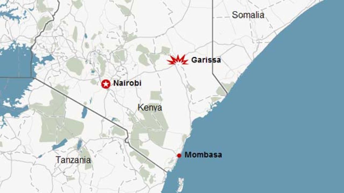 Sunday's blasts happened at two churches in the Kenyan town of Garissa, close to the border with Somalia.