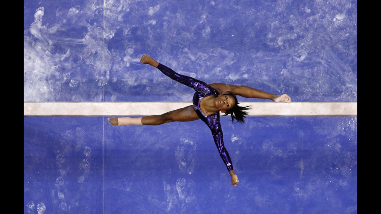 Gabrielle Douglas competes on the beam during Day Four of the 2012 U.S. Olympic Gymnastics Team Trials in San Jose, California.