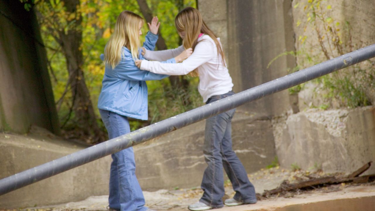 Boys and girls use physical violence to exert their power, researchers say. 