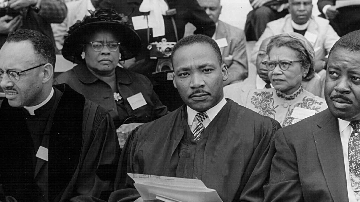 The Rev. Martin Luther King Jr. attends a prayer pilgrimage in 1957, the year he would co-found the SCLC.