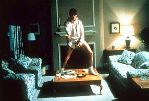 This scene from 1983's "Risky Business," which features Cruise's Joel Goodson dancing around sans his pants, has been immortalized in Guitar Hero commercials and 1999's "Never Been Kissed."